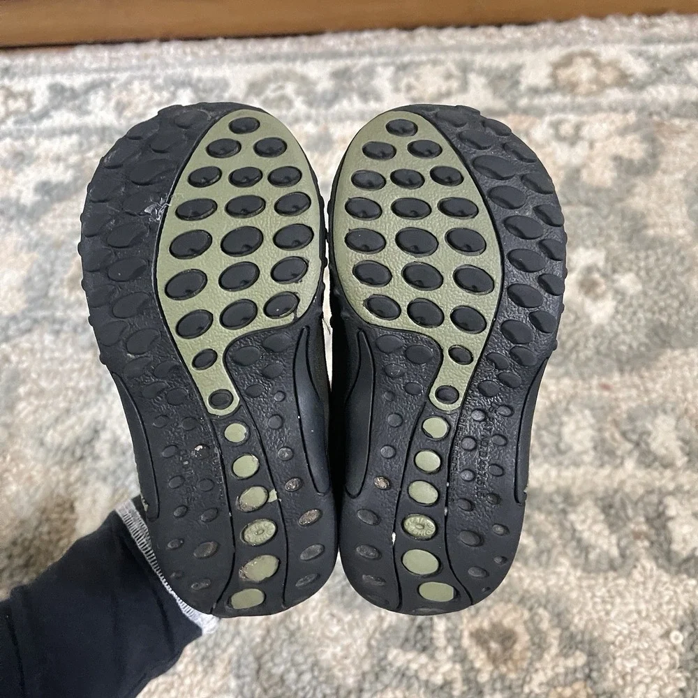 Merrell Jungle Moc Kids Sz 7 Child Dark Green Suede Slip On Loafer